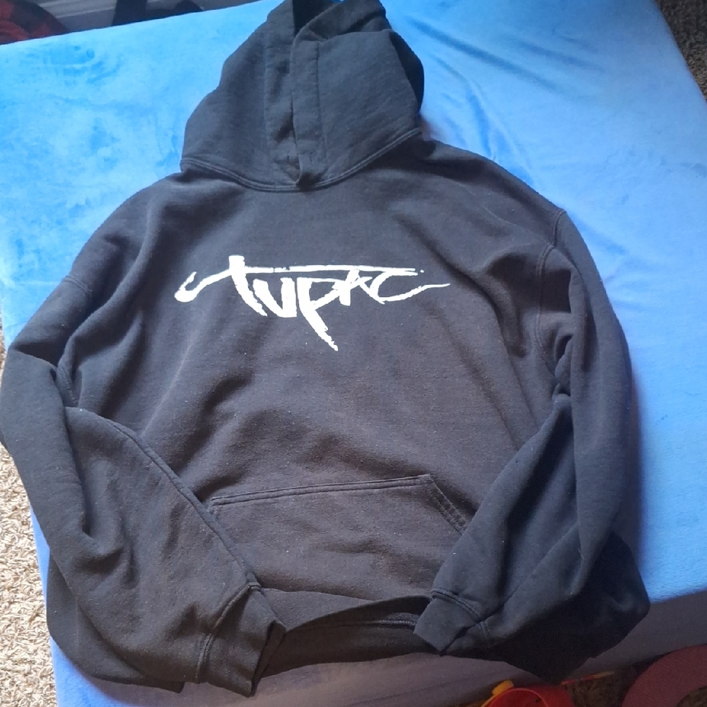 Black Men's Vintage Hoodie 2PAC